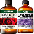 Rose & Lavender Essential Oils Set 2x4 fl oz K4824