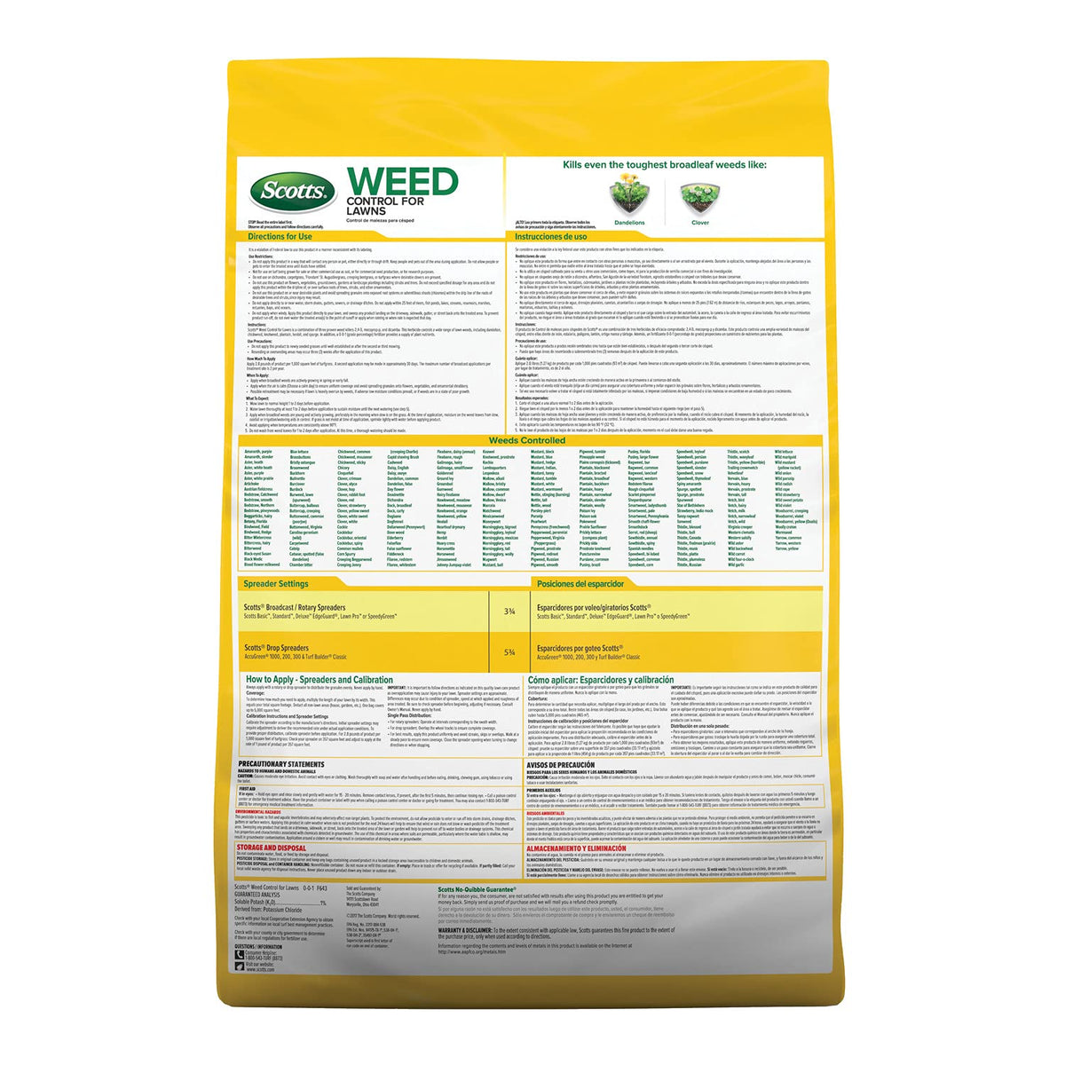 Weed Control for Lawns 14 lbs O72730