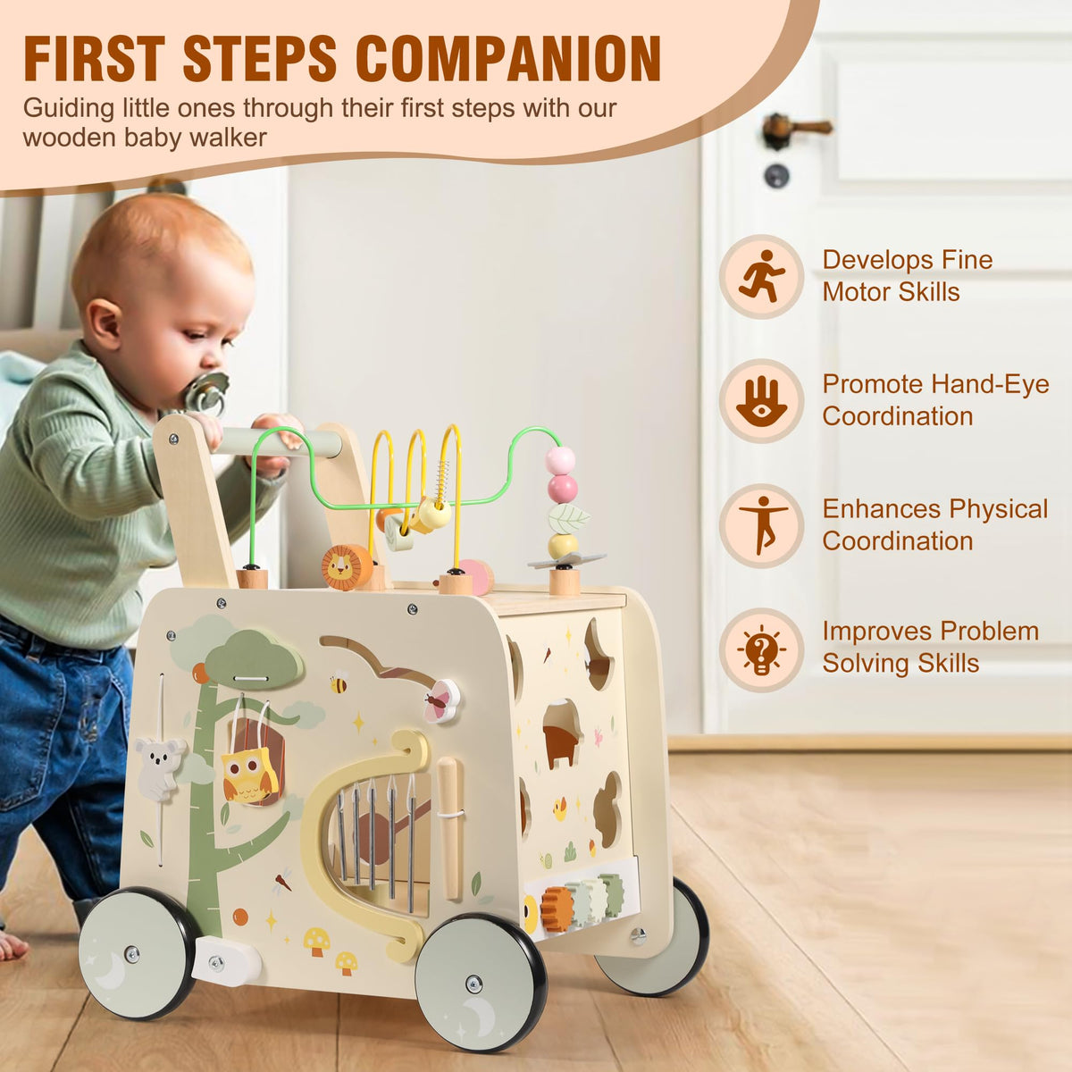 Wooden Activity Cube Push Walker H515