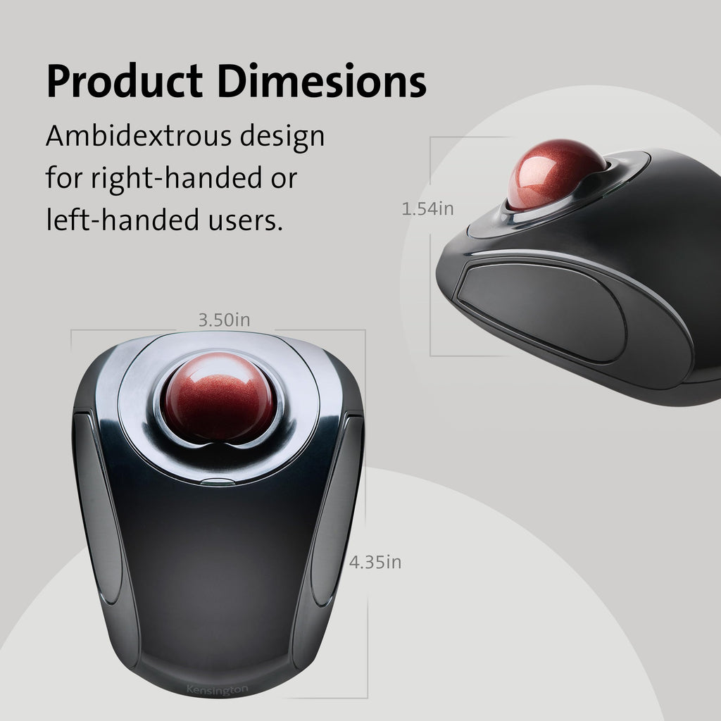Wireless Trackball Mouse with Touch Scroll Ring C344