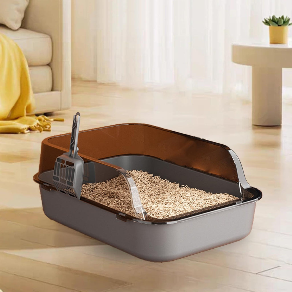 Open Top Sifting Litter Box Gray V26270