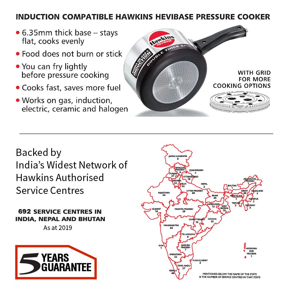 2 Litre Aluminium Pressure Cooker P881154