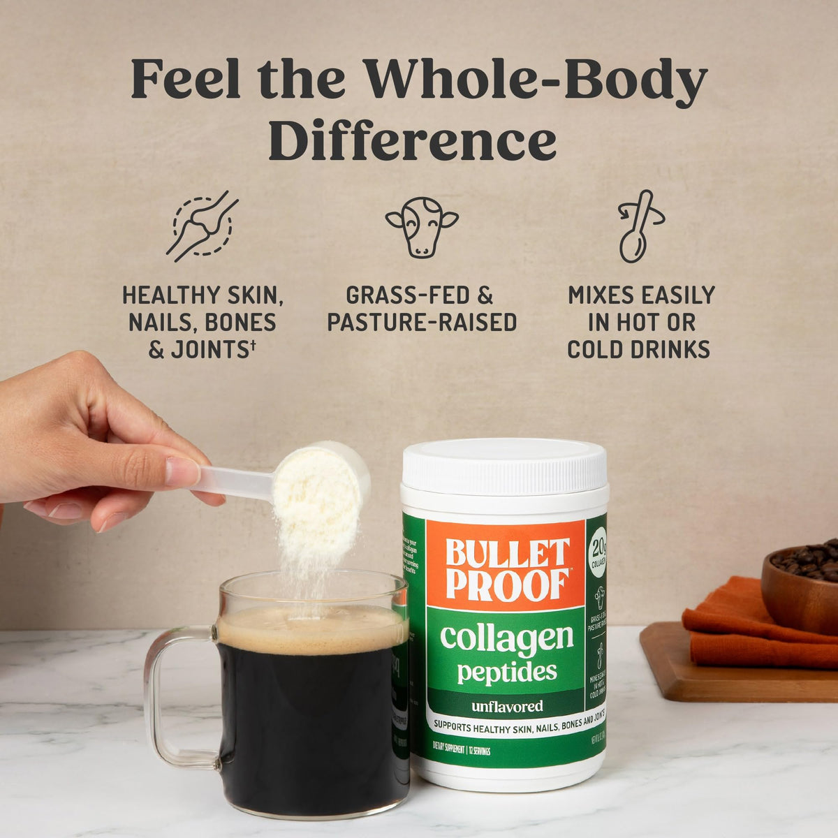 Unflavored Collagen Peptides Powder 8.5 Ounces X83357