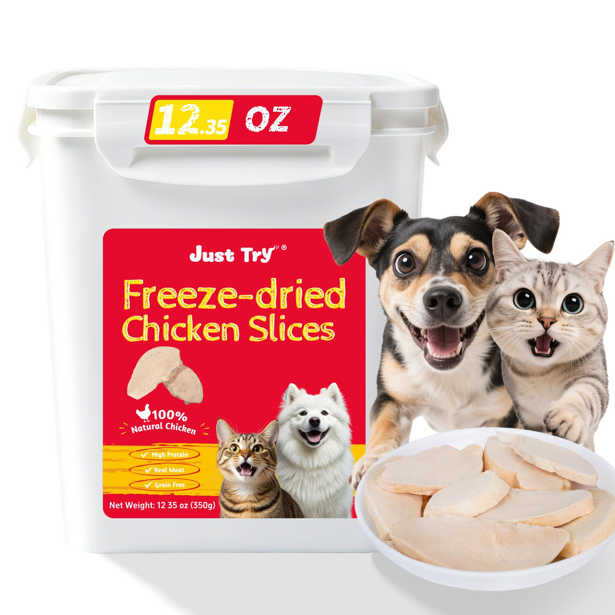 Freeze Dried Chicken Breast Cat & Dog Treats J396948