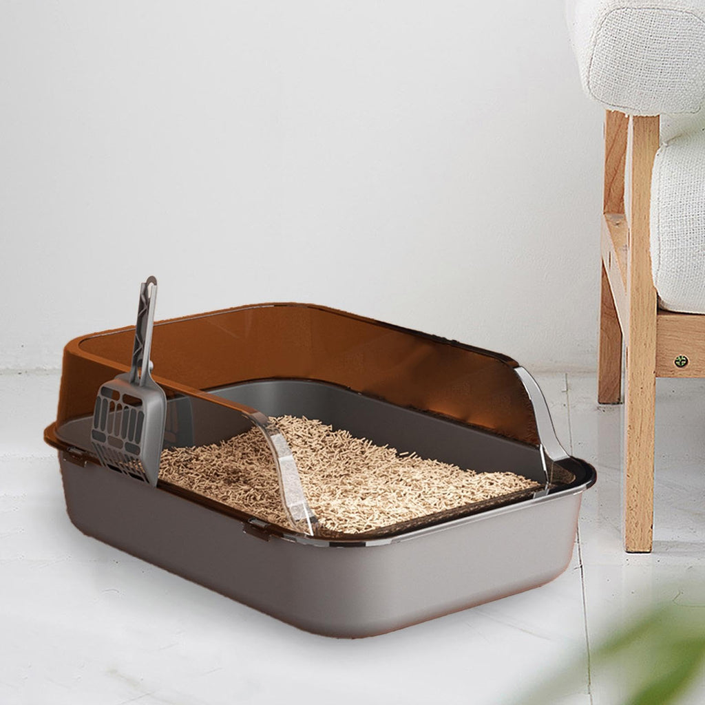 Open Top Sifting Litter Box Gray V26270