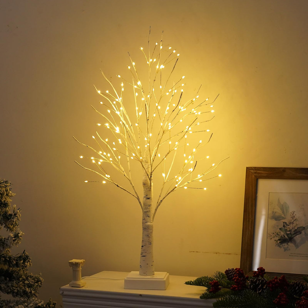 144 LED Birch Tree Lights with Remote Control A4470