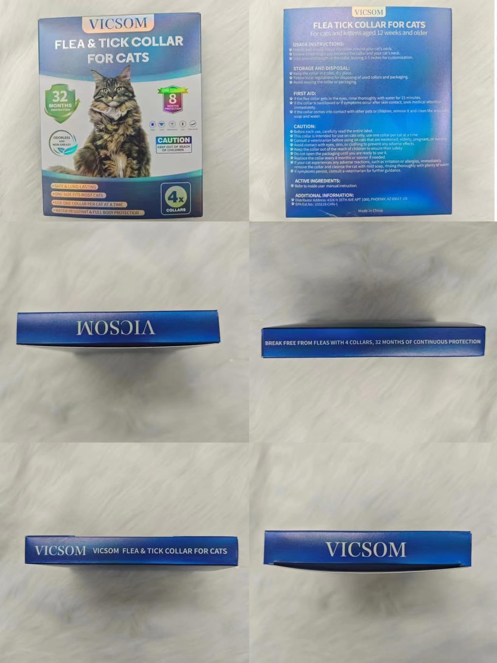 Flea Collar for Cats 4 Pack U7074