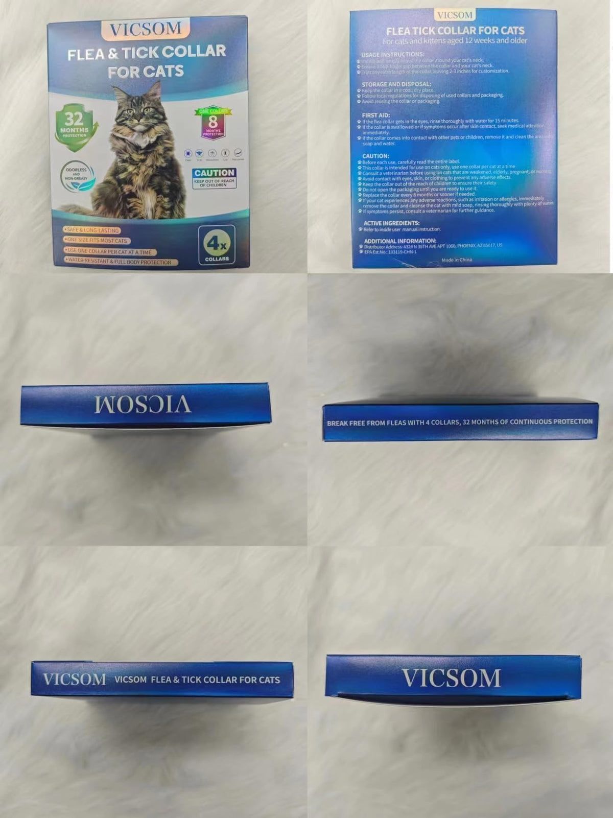 Flea Collar for Cats 4 Pack U7074