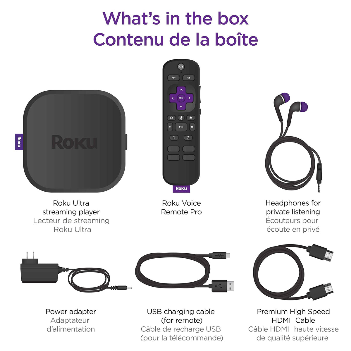 4K HDR Streaming Player with Voice Remote and HDMI Cable Y889