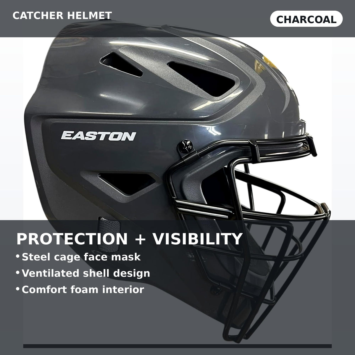Black Youth Catcher's Set with Helmet, Chest Protector & Leg Guards I81563