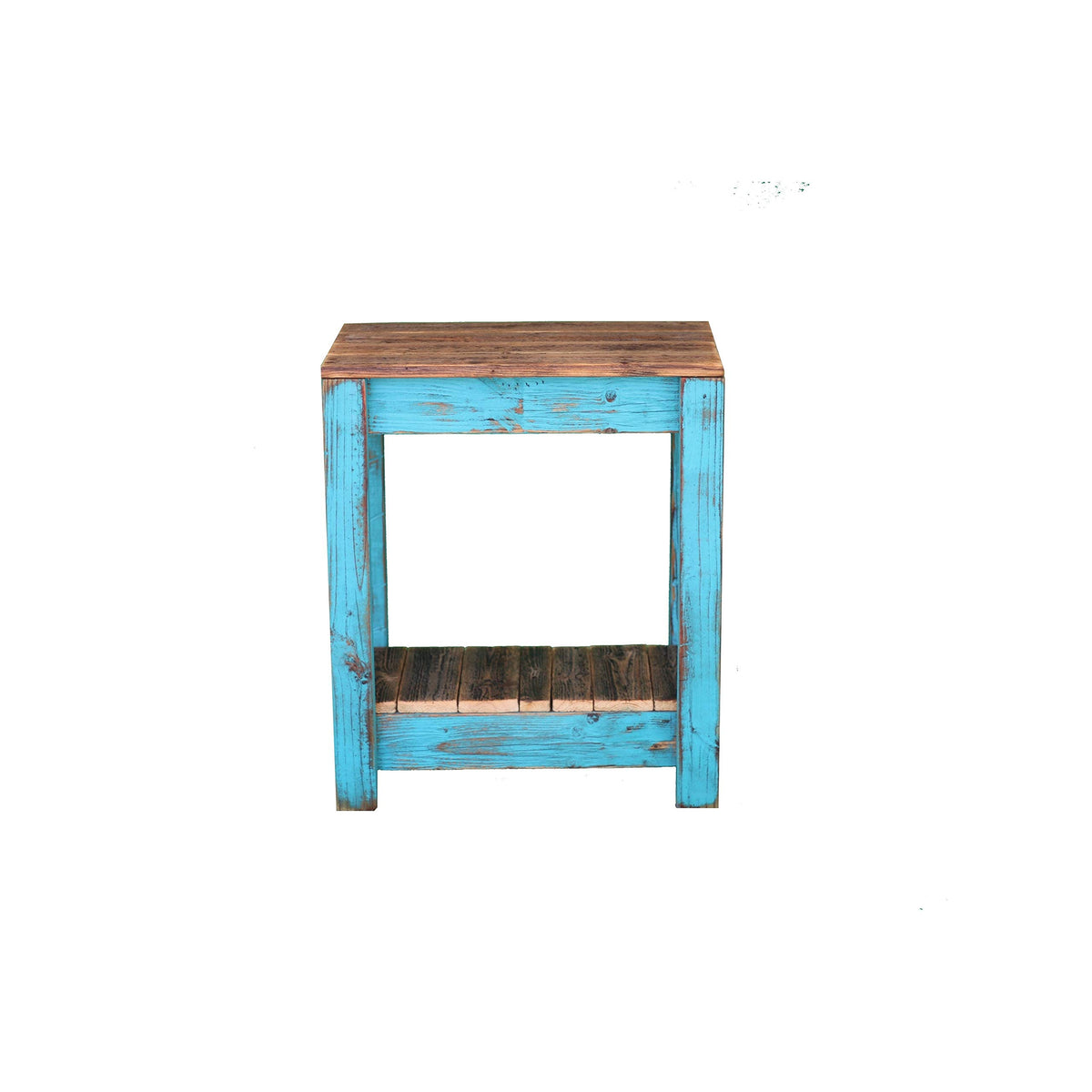 Turquoise Combo End Table A252