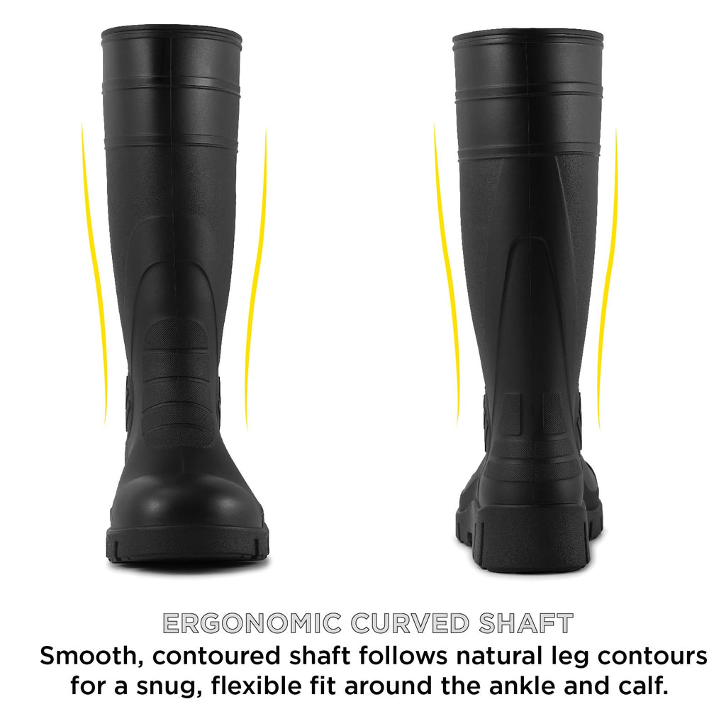 PVC Waterproof Knee-High Work Boots G43698