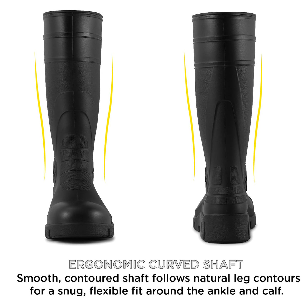 PVC Waterproof Knee-High Work Boots G43698