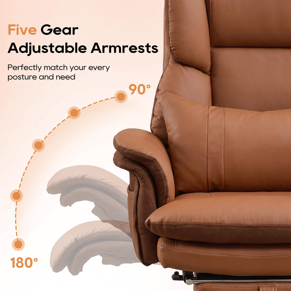 Big and Tall Office Chair with Flip Armrests J8471