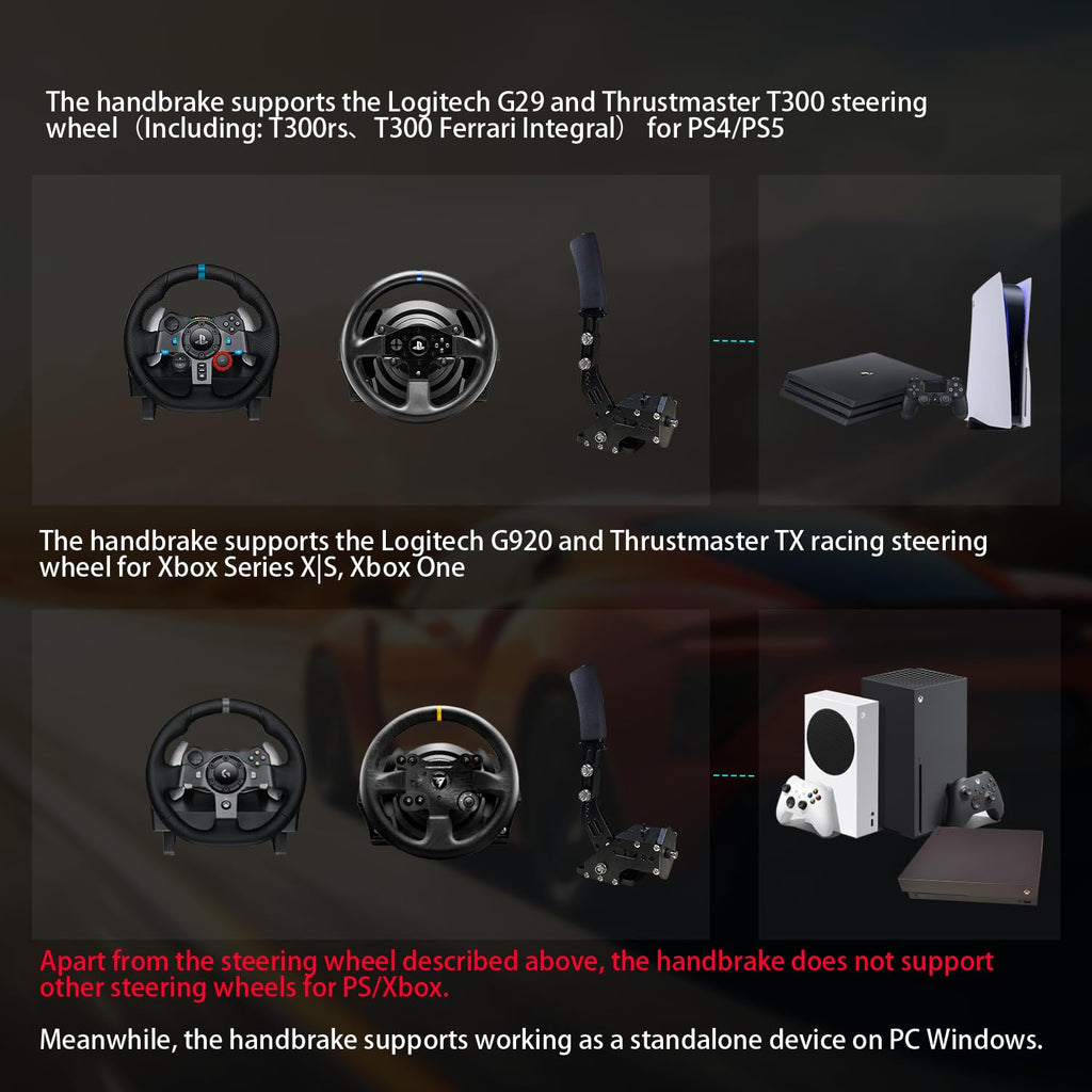 Sim Racing Handbrake with Table Clamp Y65917