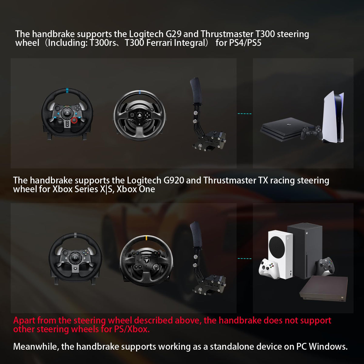 Sim Racing Handbrake with Table Clamp Y65917