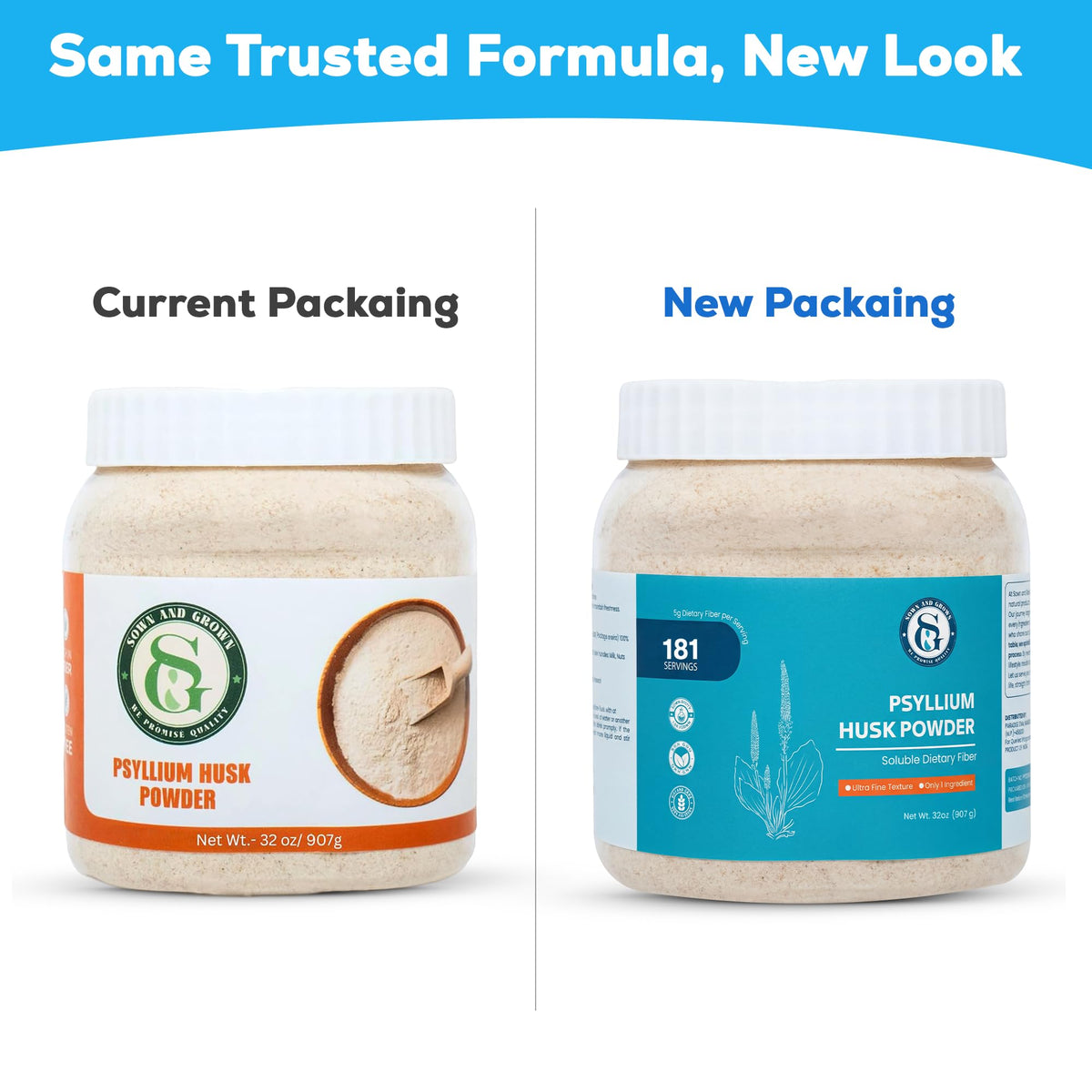 Psyllium Husk Powder 32oz Finely Ground J176