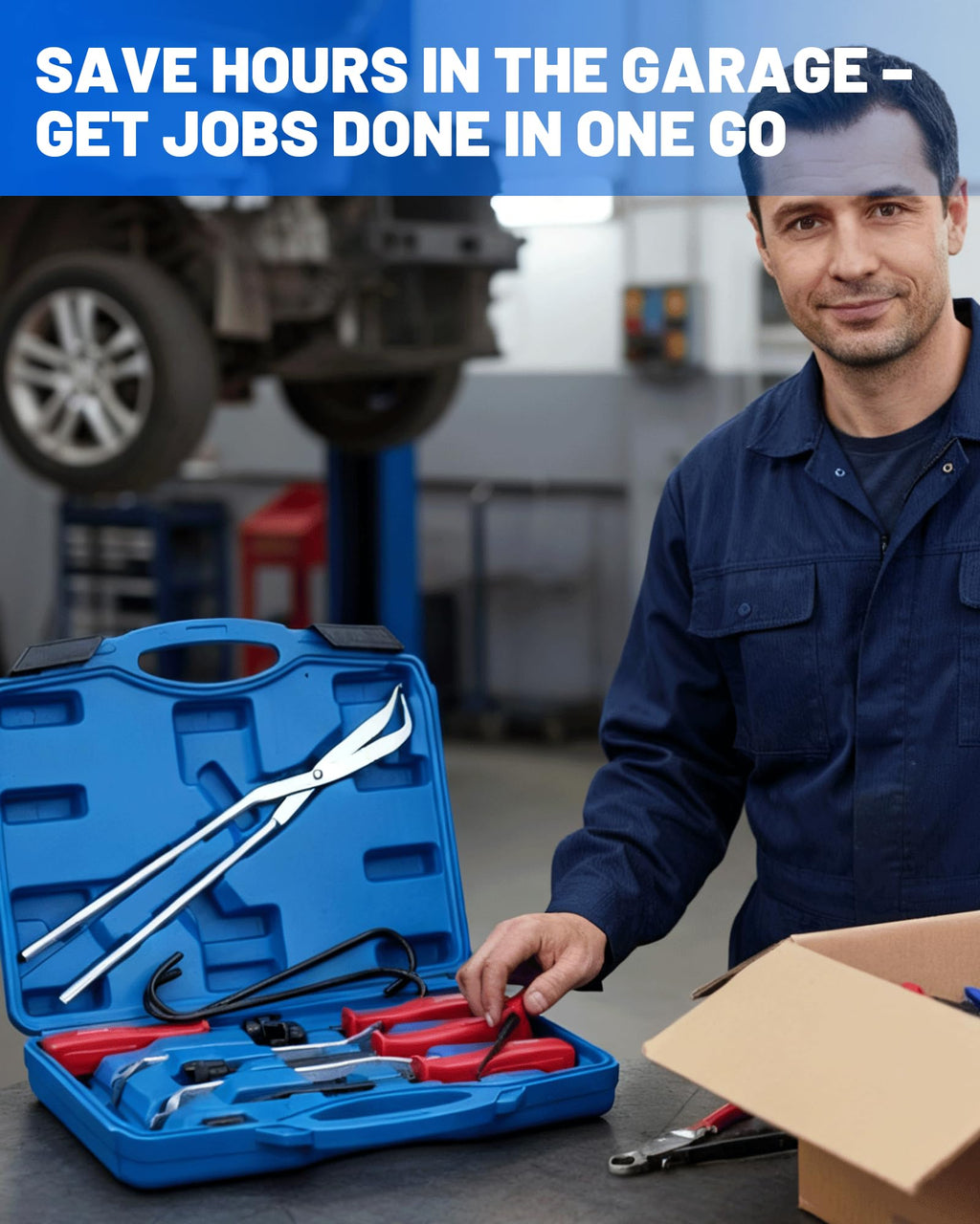 10-Piece Drum Brake Tool Kit with Case & Gloves K638185