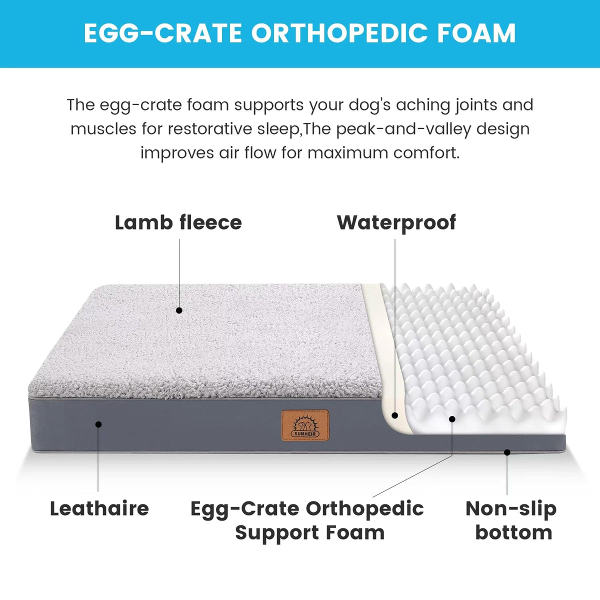 Washable Orthopedic Large Dog Bed G322398