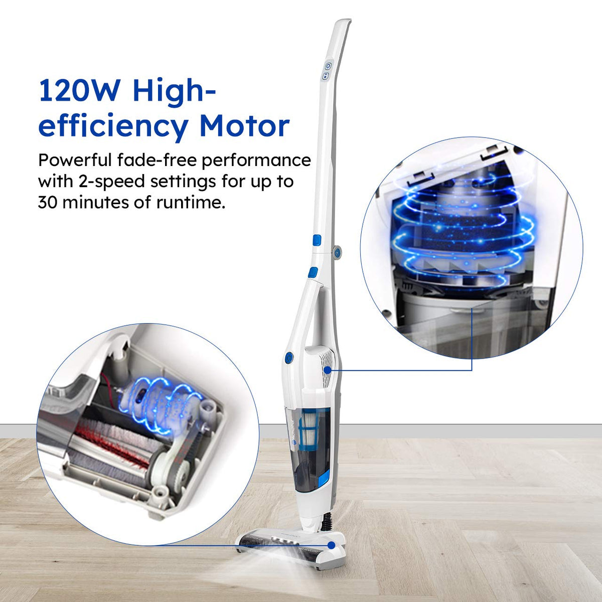 Cordless Handheld & Stick Vacuum 2 in 1 S2512