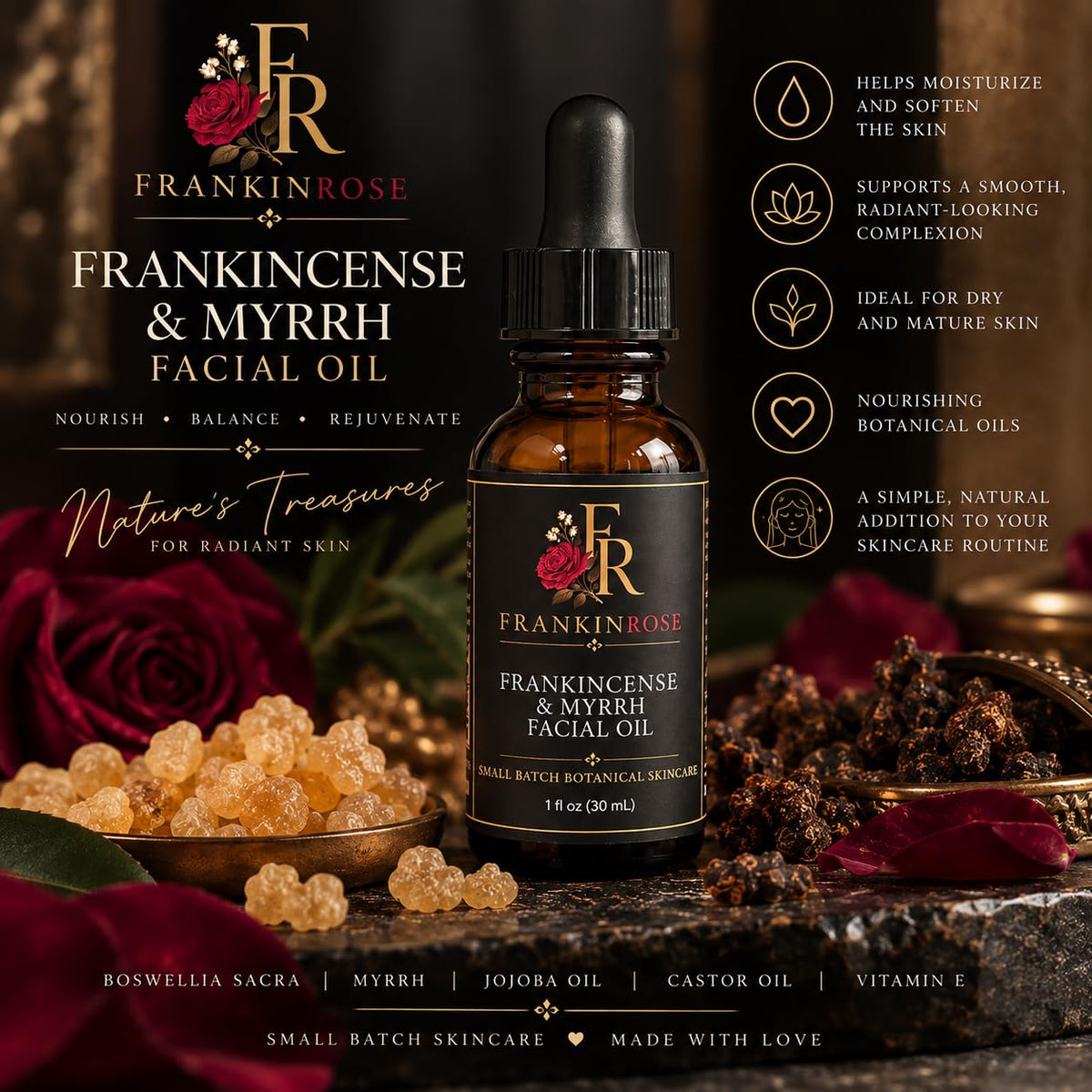 Frankincense & Myrrh Facial Oil 1 oz G74144