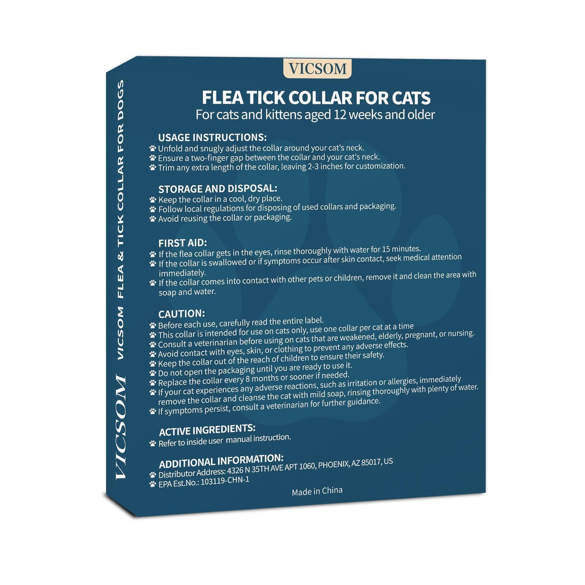 Flea Collar for Cats 4 Pack U7074