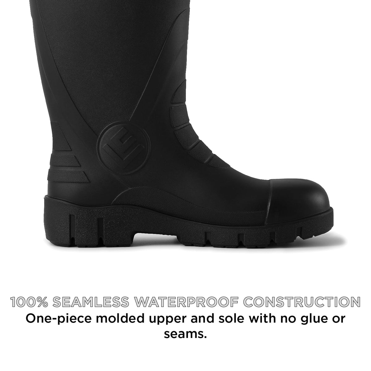 PVC Waterproof Knee-High Work Boots G43698