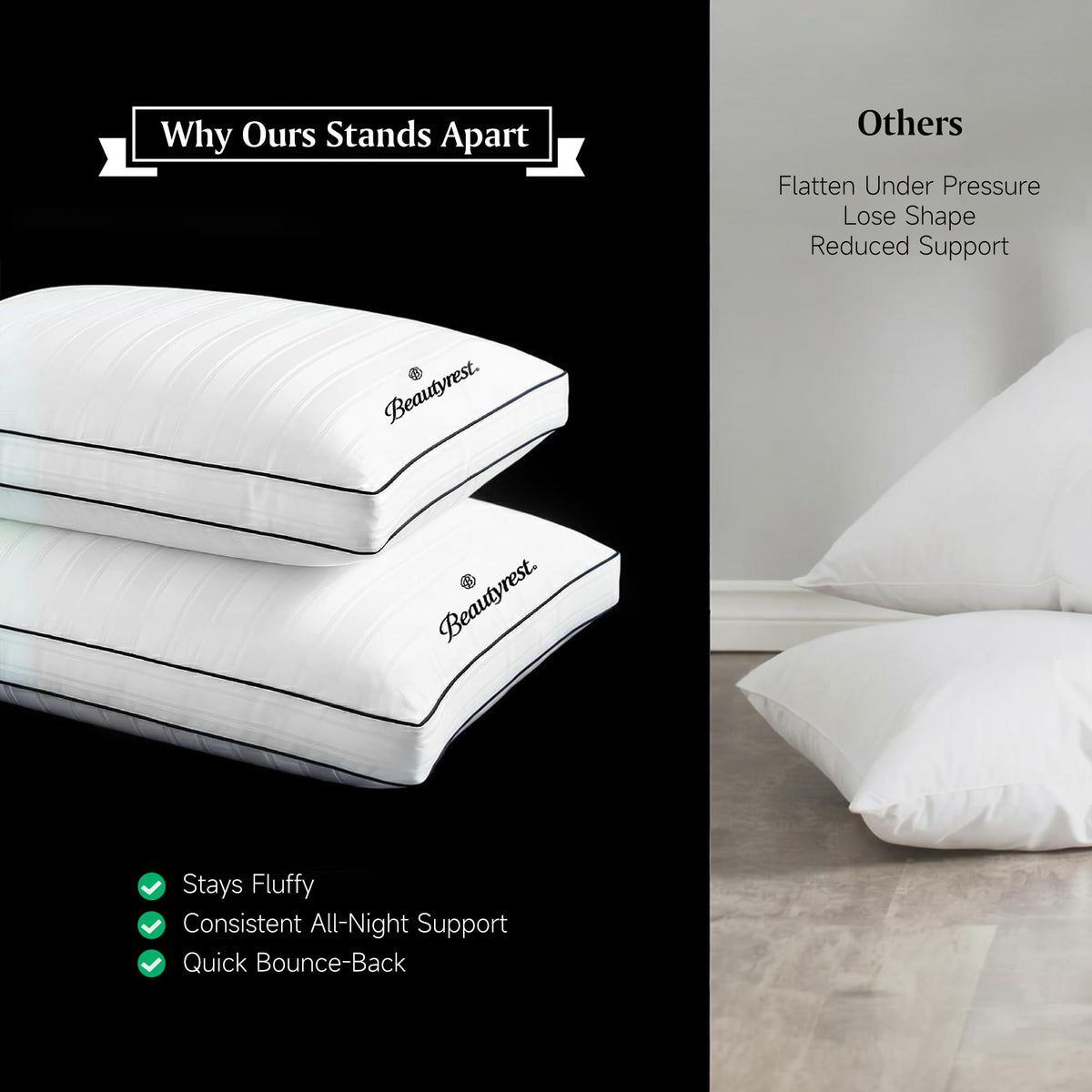 King Pillows Set of 2 M276