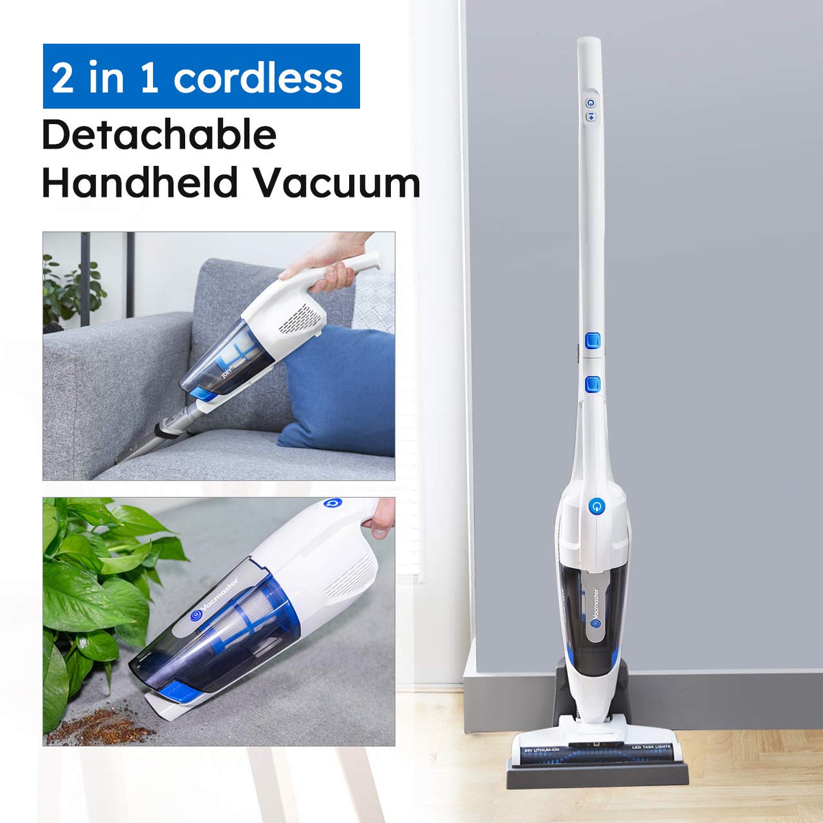 Cordless Handheld & Stick Vacuum 2 in 1 S2512