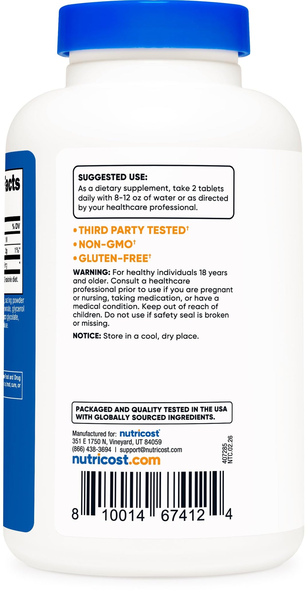 MSM Tablets 2000mg 240 Tablets P388