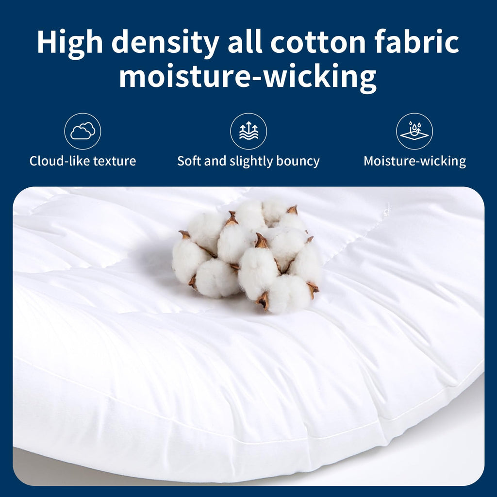 King Size Set of 2 Ultra Thin Pillow D488