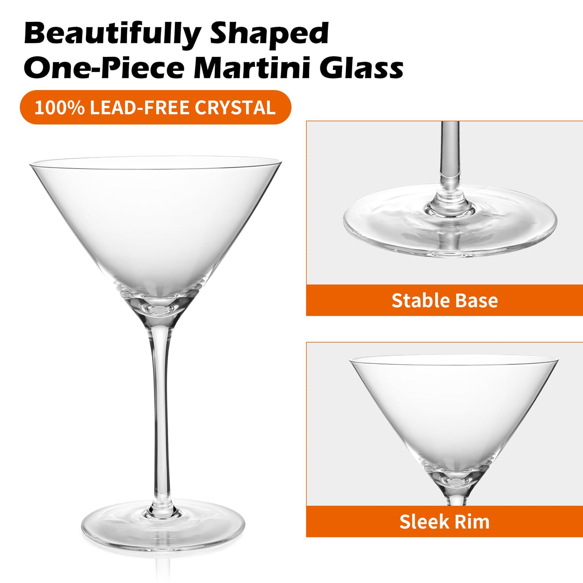 10oz Martini Glasses Set of 4 D815