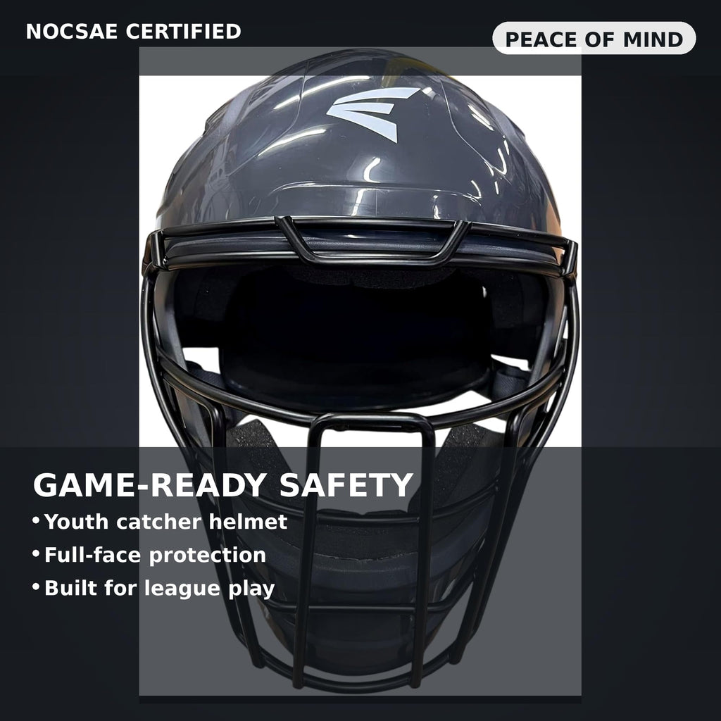 Black Youth Catcher's Set with Helmet, Chest Protector & Leg Guards I81563