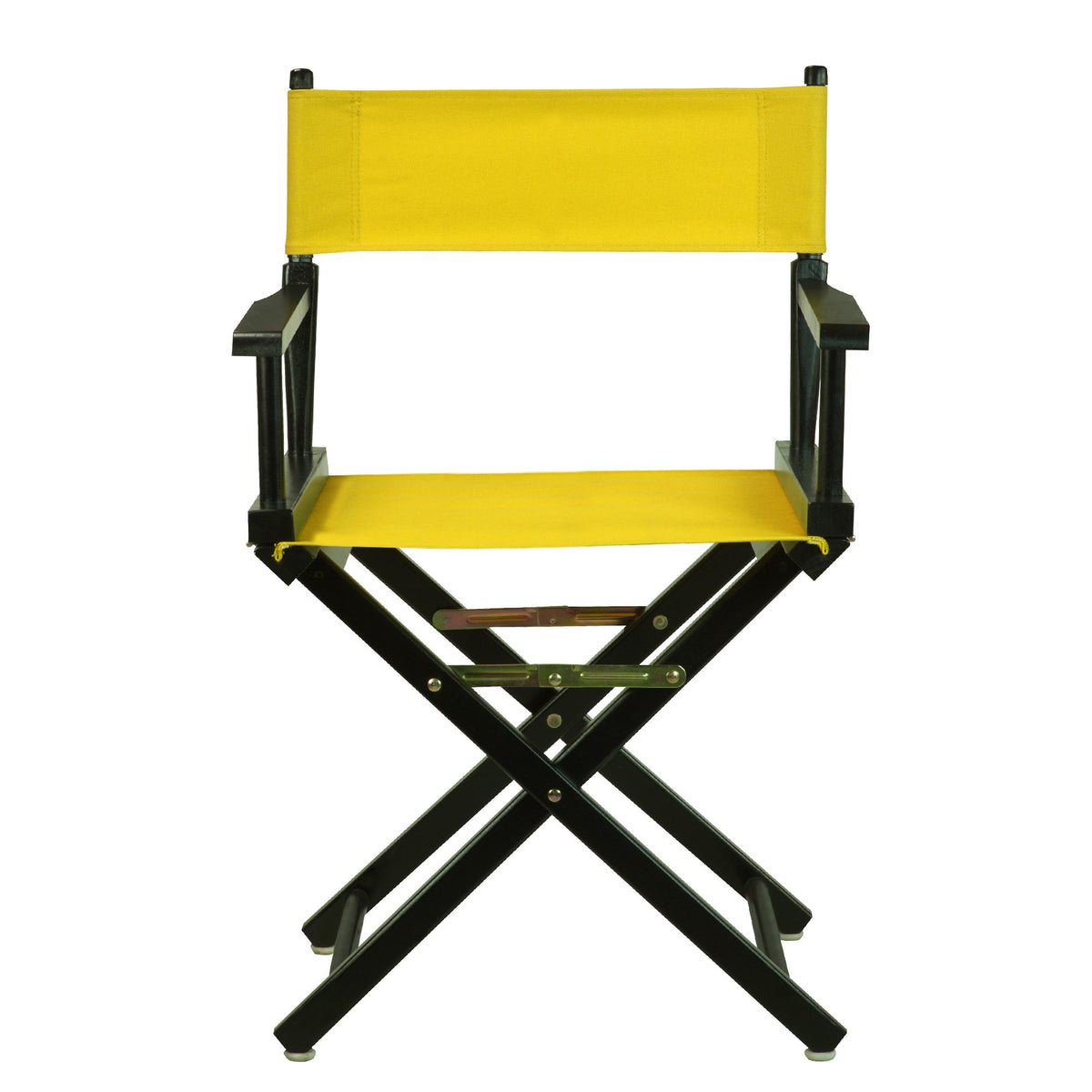18" Black Frame-Gold Canvas Director Chair D12918