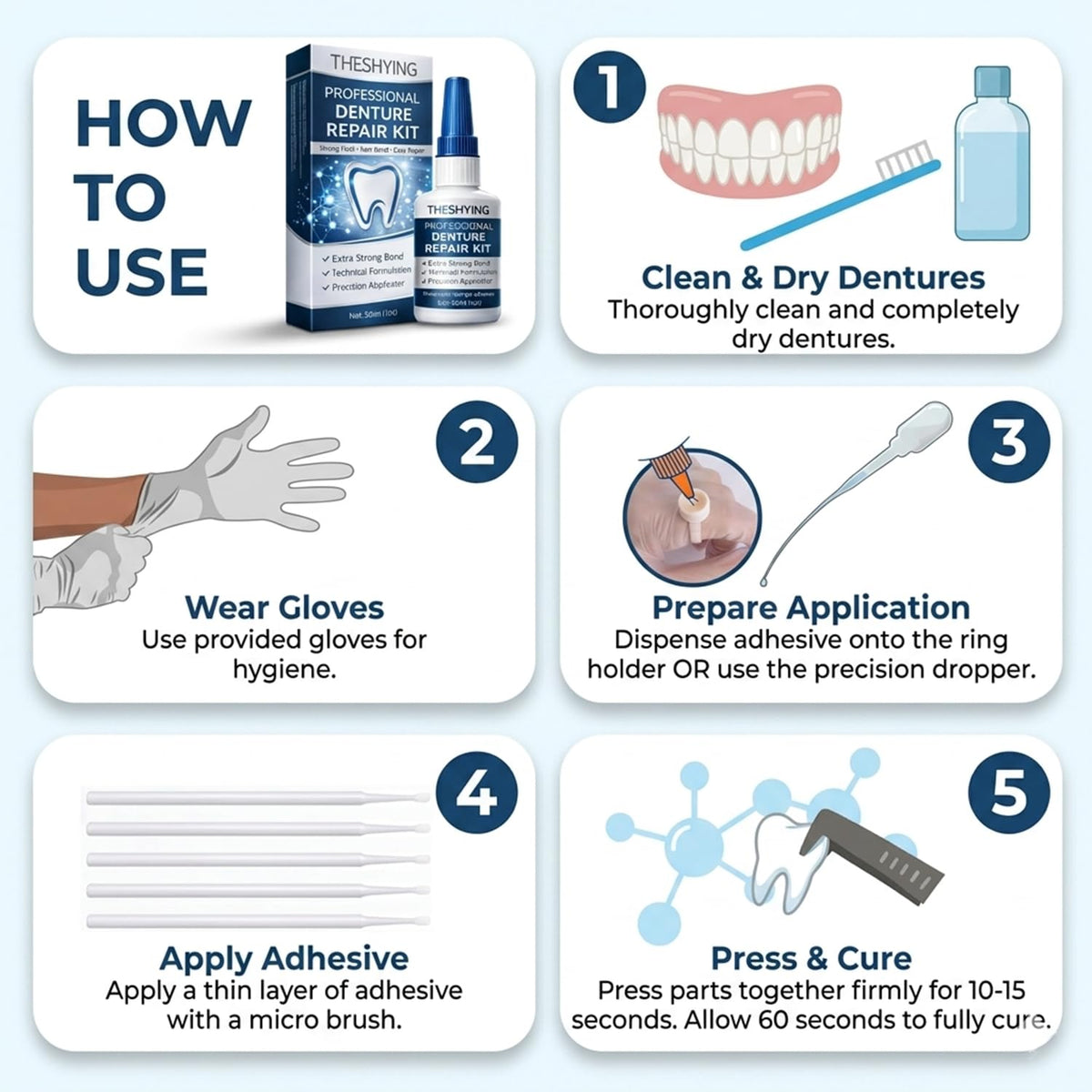 Professional Grade Dental Glue 1oz I59851