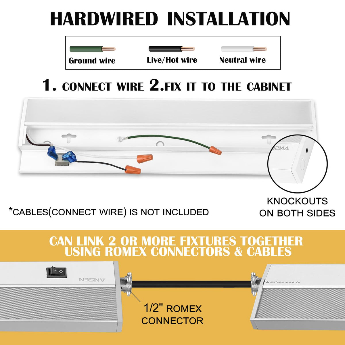 24in 18W LED Under Cabinet Lighting W233997
