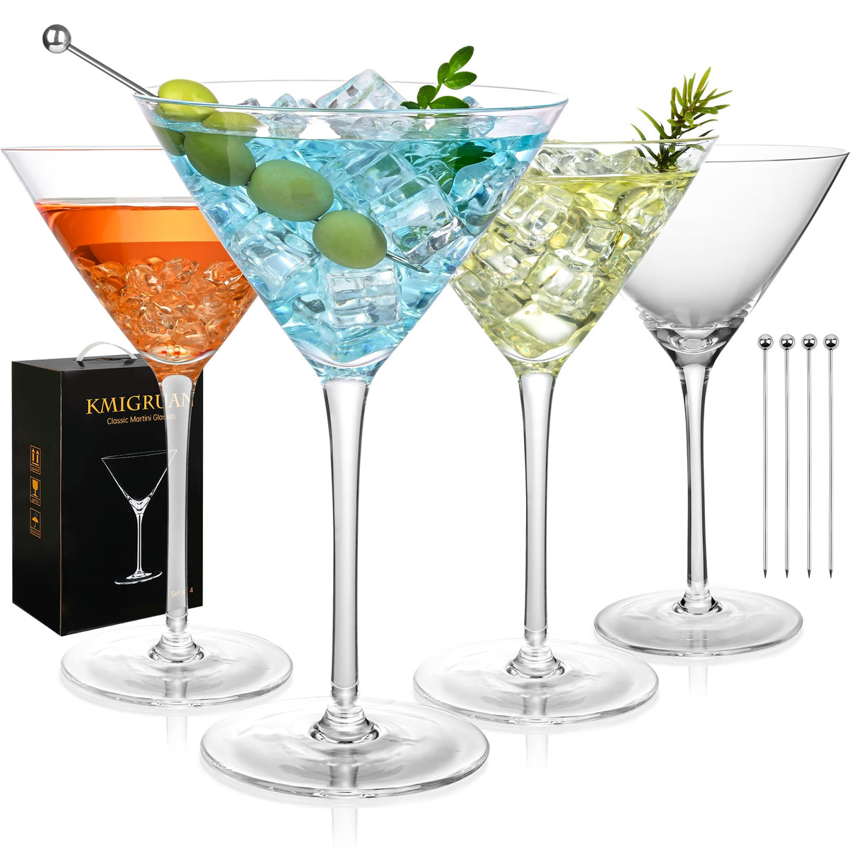 10oz Martini Glasses Set of 4 D815