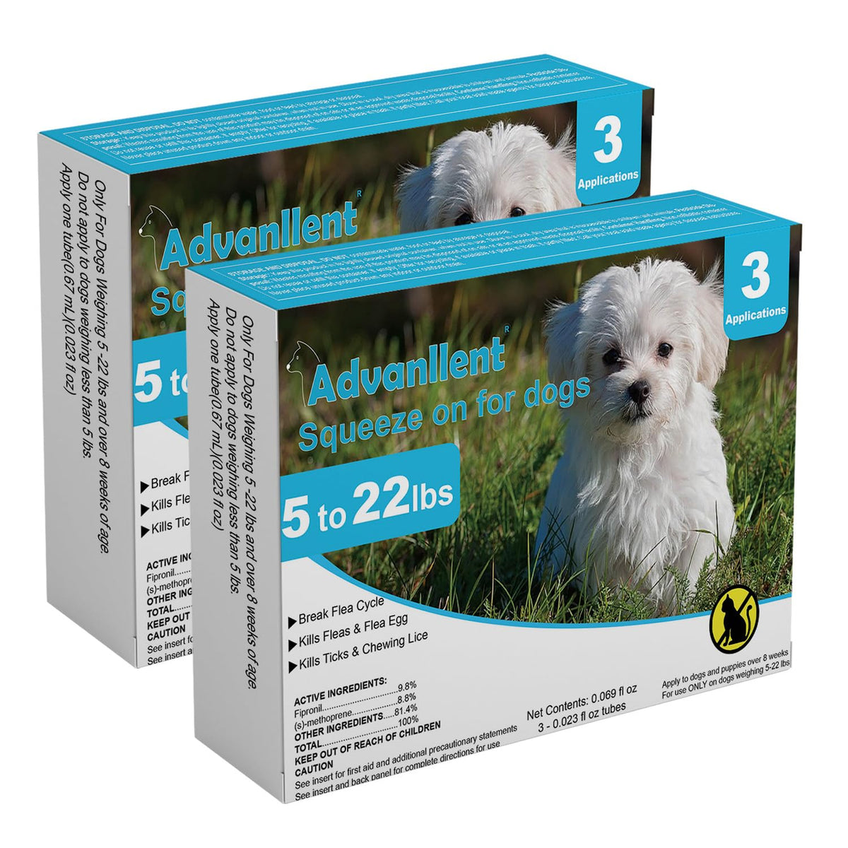 Flea and Tick Prevention for Dogs 6 Doses M83683