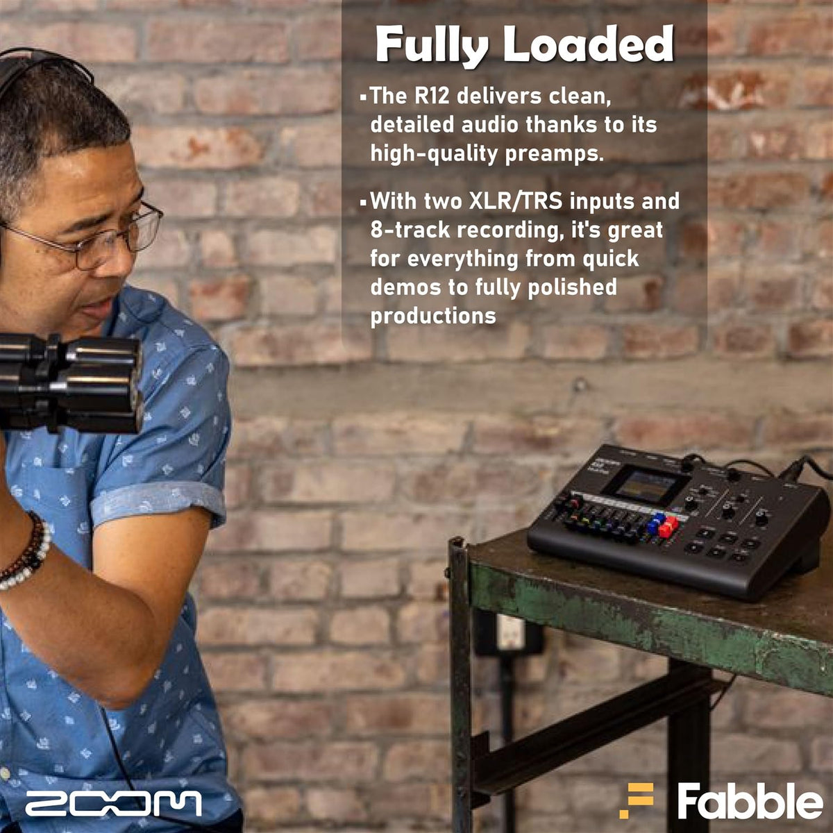 Portable Recorder Bundle with Podcast Mic Pack, Headphones, Mic Stand, XLR Cable, Foam Windscreen, Batteries and 32GB microSD Card K28288
