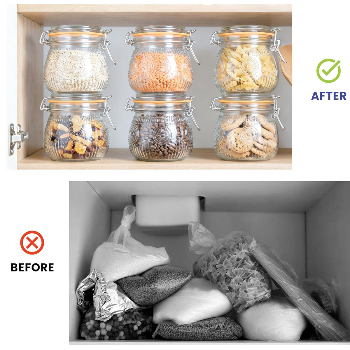 16oz Airtight Mason Jars 6 Pack U9643