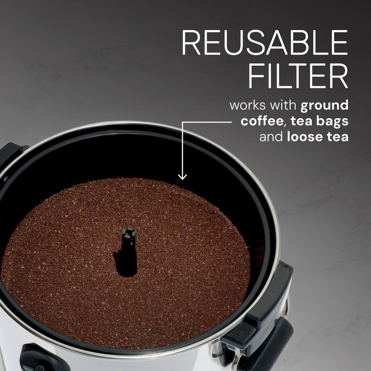 100-Cup Stainless Steel Coffee Urn and Hot Beverage Dispenser P38188