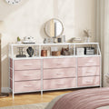 Pink 9 Fabric Drawer Dresser P500515