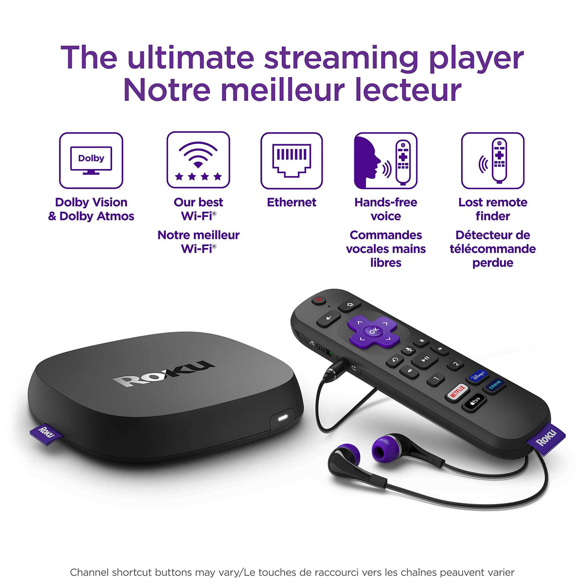 4K HDR Streaming Player with Voice Remote and HDMI Cable Y889