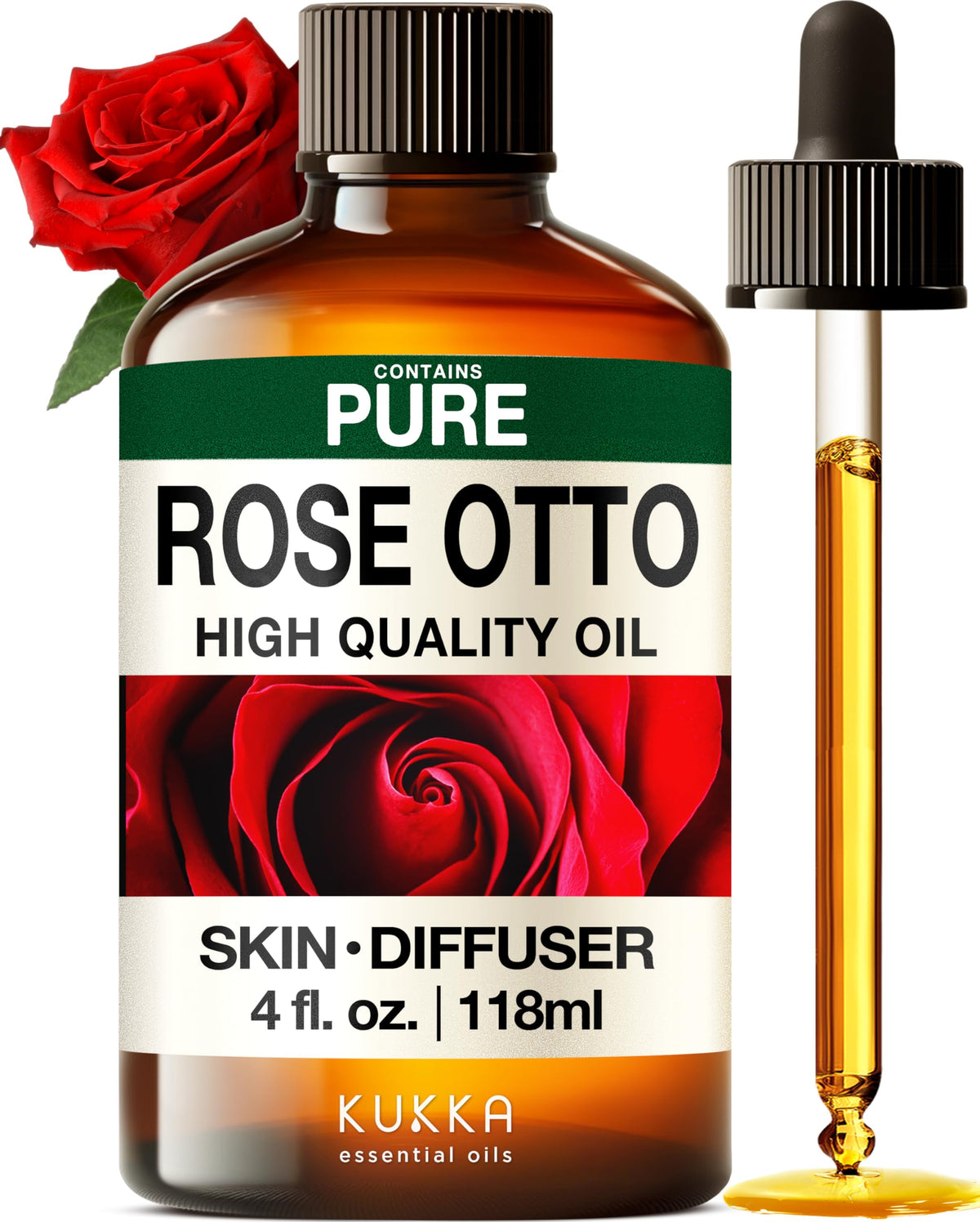 Rose & Lavender Essential Oils Set 2x4 fl oz K4824
