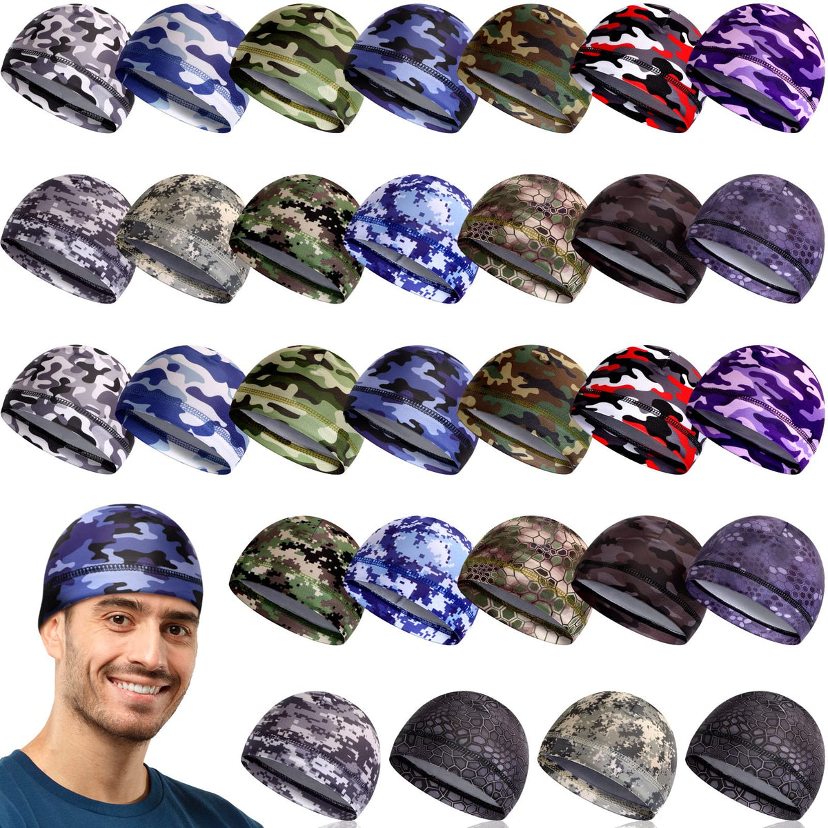 30 Pcs Cooling Skull Cap C580185