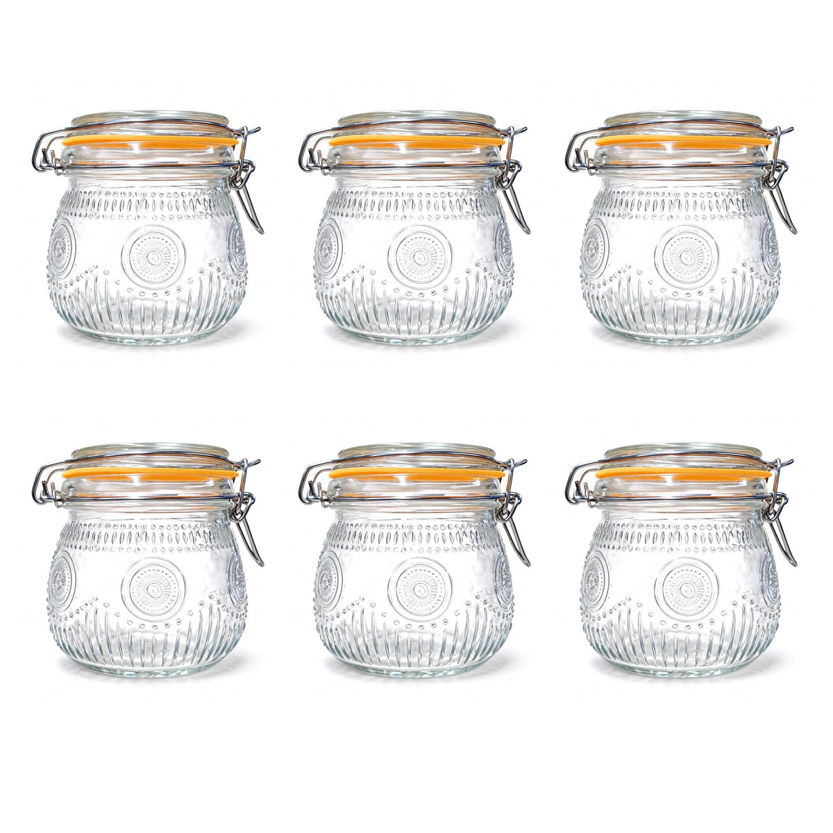 16oz Airtight Mason Jars 6 Pack U9643