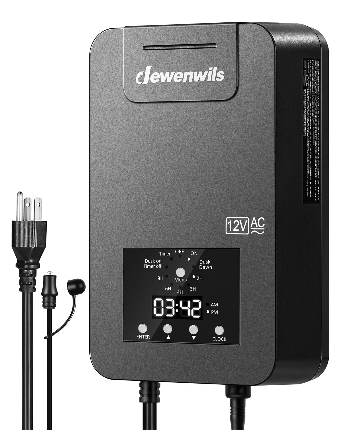 200W Low Voltage Transformer with Photocell Sensor & Timer L697