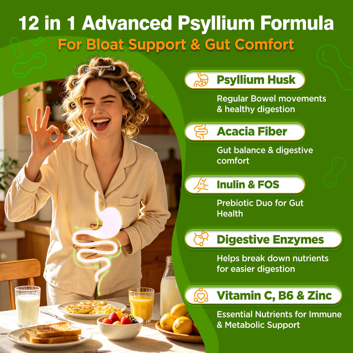2000mg Psyllium Husk Fiber Gummies F929087