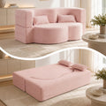 Pink Corduroy Futon Sofa Bed T3777