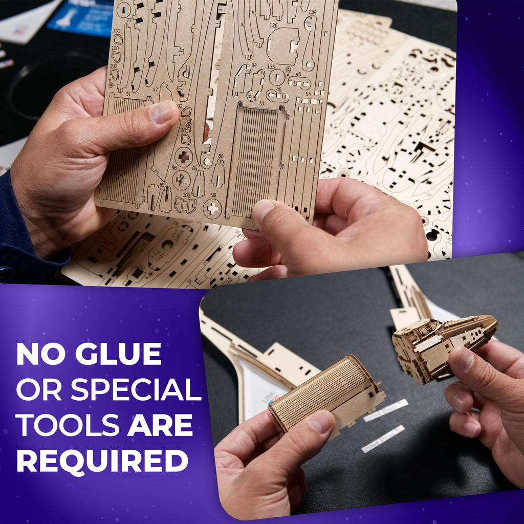 Wooden 3D Puzzle Space Shuttle Model Kit L2305